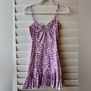 HELLO MOLLY PURPLE FLORAL DRESS
